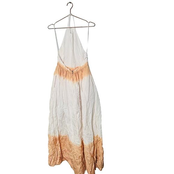 A.L.C. White Beige 100% Cotton Blair Sleeveless Open Back Gown Size 8 - Picture 5 of 12